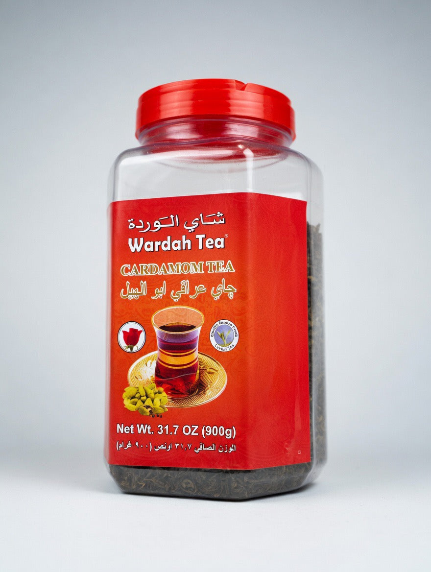 Wardah Tea Cardamom Tea | Premium Ceylon Black Tea with Natural Cardamom Flavor | جاي عراقي ابو الهيل (31.7 oz / 900g)